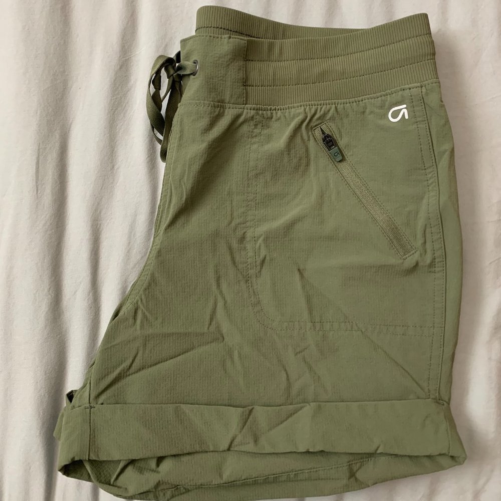 GapFit Hiking Shorts in Olive Green